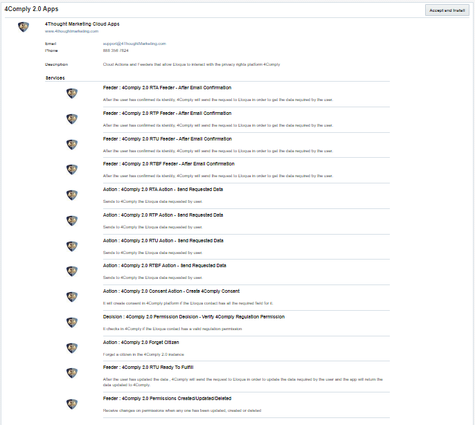 4Comply Eloqua Cloud App Documentation 34