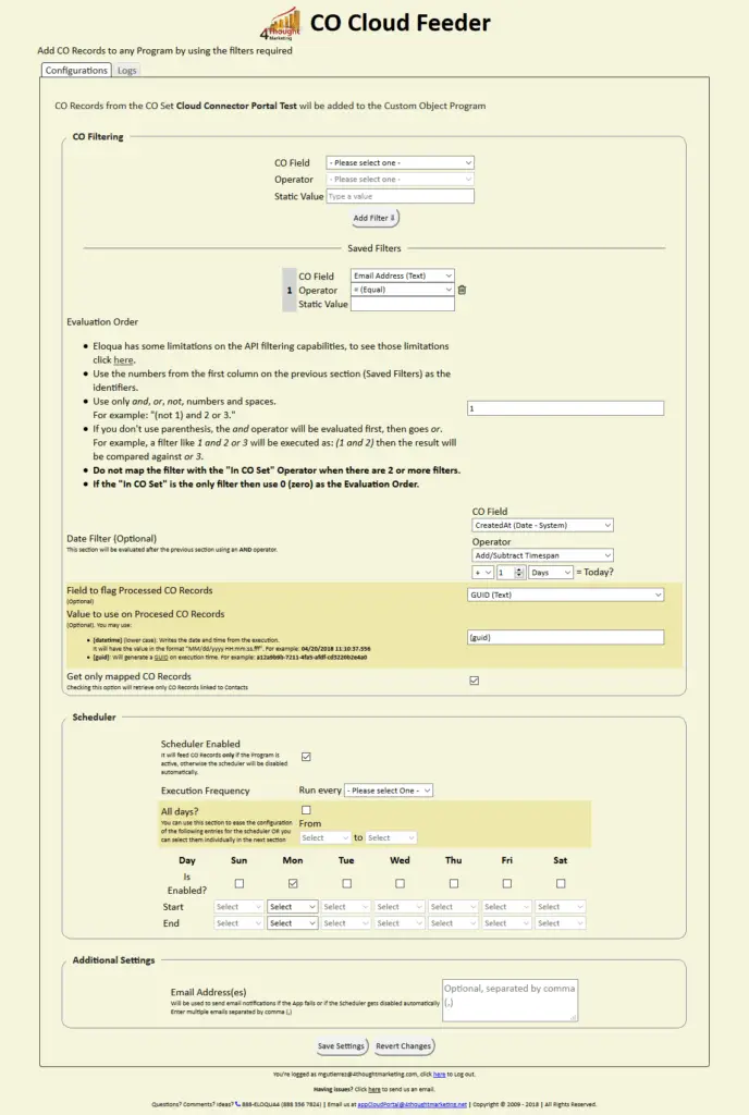 CO Cloud Feeder Documentation 33