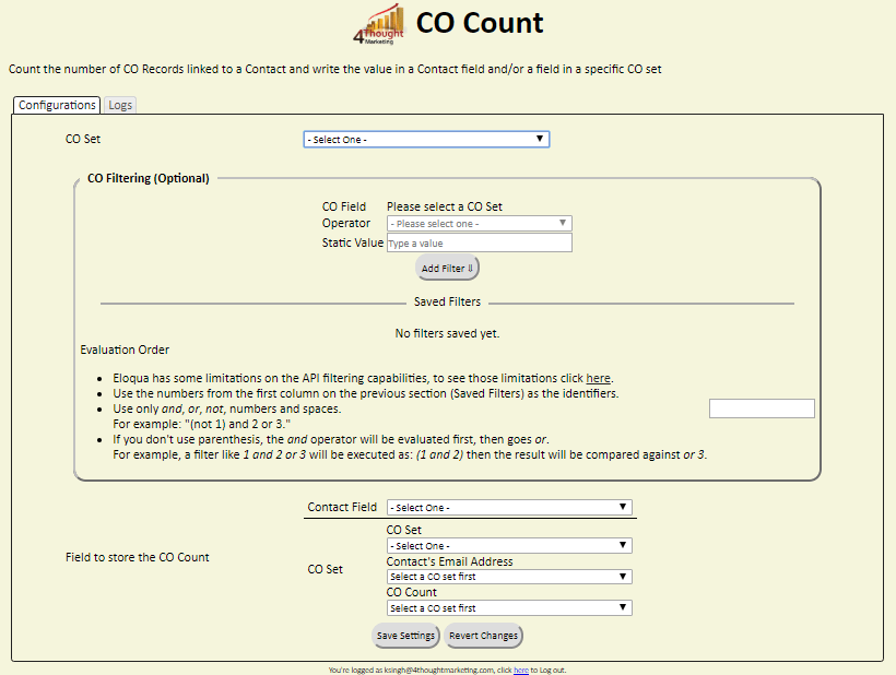 CO Count Cloud App Documentation 32