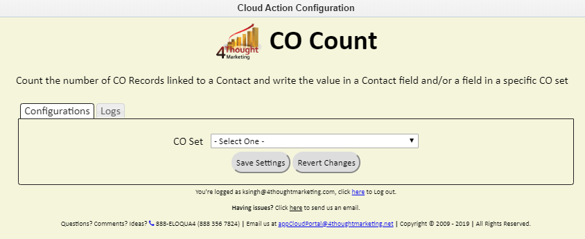 CO Count Cloud App Documentation 31