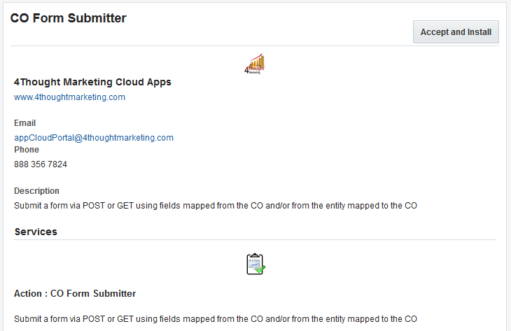 CO Form Submitter Cloud App documentation 20