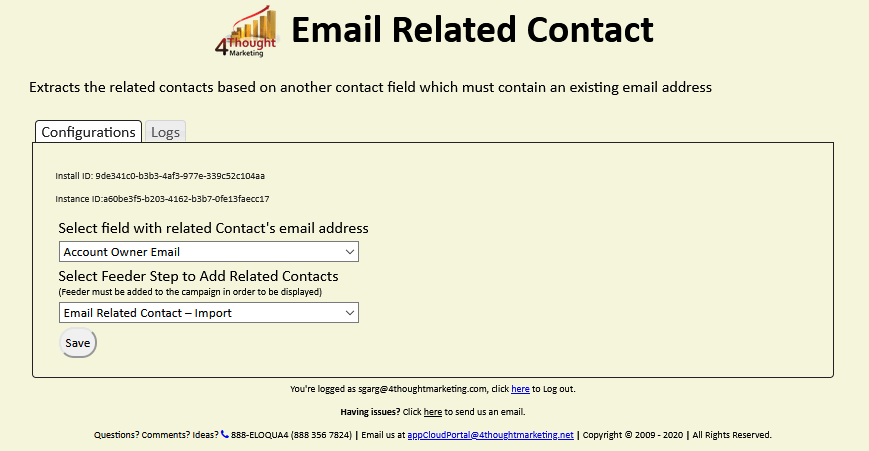 Email Related Contact Cloud App Documentation 20