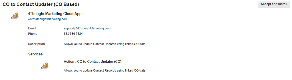 CO To Contact Updater CO Based Cloud App Documentation 12