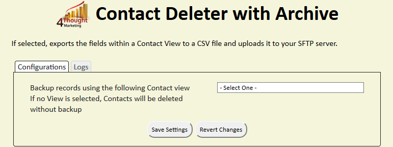 Contact Deleter with Archive Cloud App Documentation 20