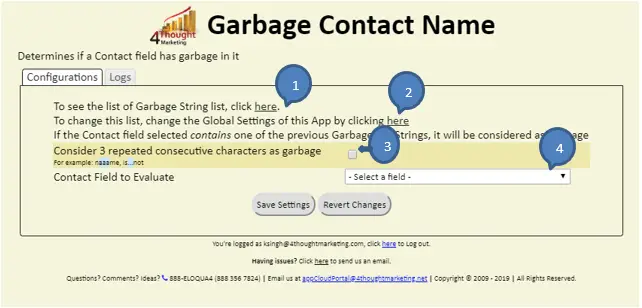 Contact Garbage Indicator Cloud Decision Documentation 41