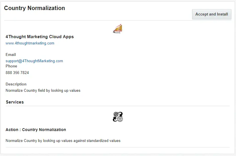 Country Normalization Cloud App Documentation 29