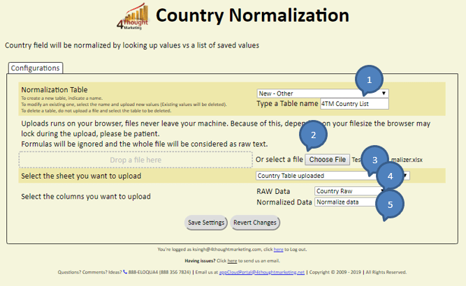 Country Normalization Cloud App Documentation 44 Country Normalization Cloud App Documentation 36