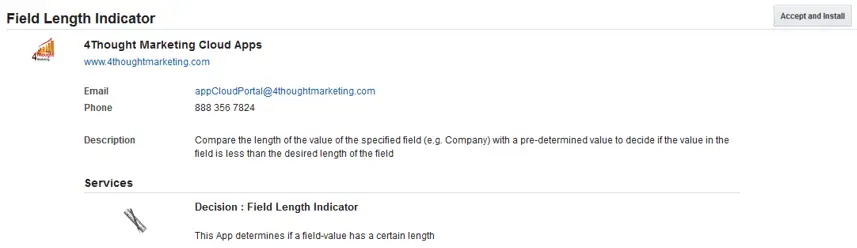 Field Length Indicator Cloud App Documentation 15