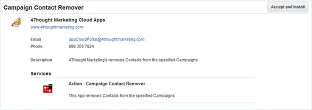 Campaign Contact Remover Cloud App Documentation 14