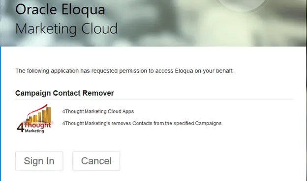 Campaign Contact Remover Cloud App Documentation 13