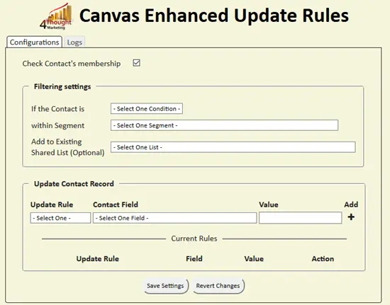 Enhanced Update Rules Cloud App Documentation 23
