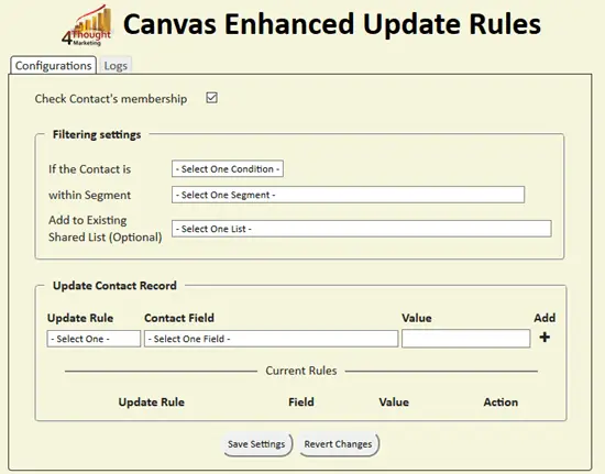 Enhanced Update Rules Cloud App Documentation 25