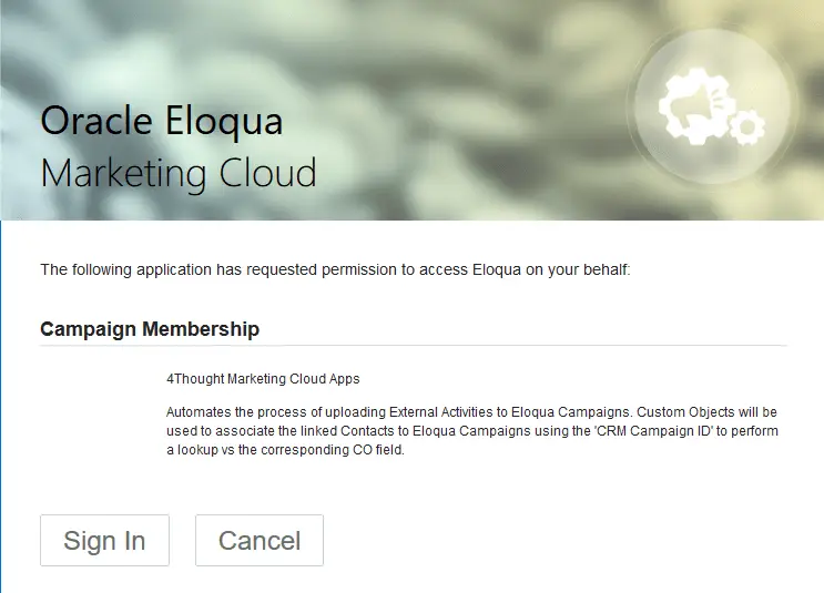 Campaign Membership Cloud App Documentation 17