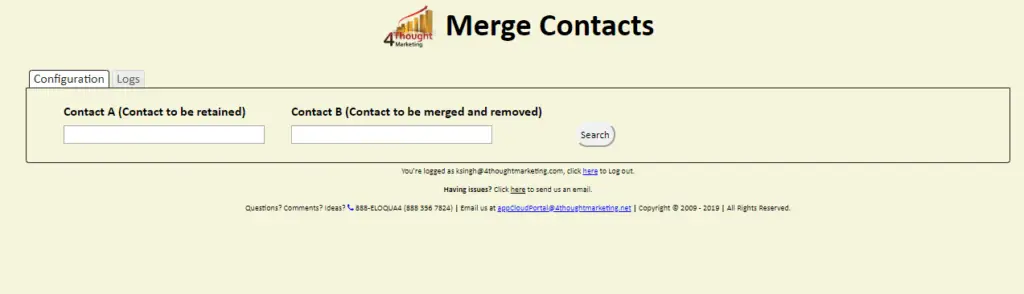 Merge Contacts Cloud App Documentation 32
