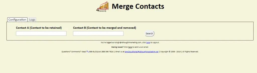 Merge Contacts Cloud App Documentation 34