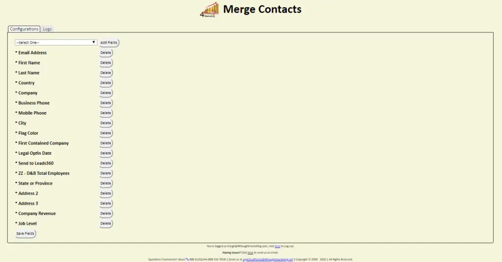 Merge Contacts Cloud App Documentation 30