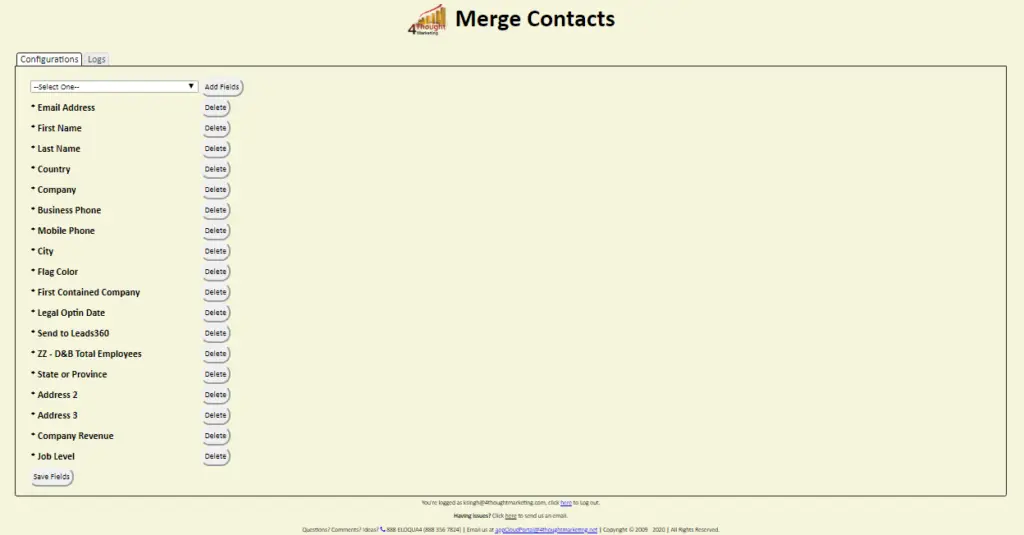 Merge Contacts Cloud App Documentation 32