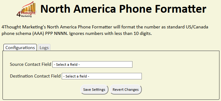 North America Phone Formatter Cloud App Documentation 18