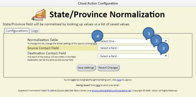 State/Province Normalization Cloud App Documentation 43
