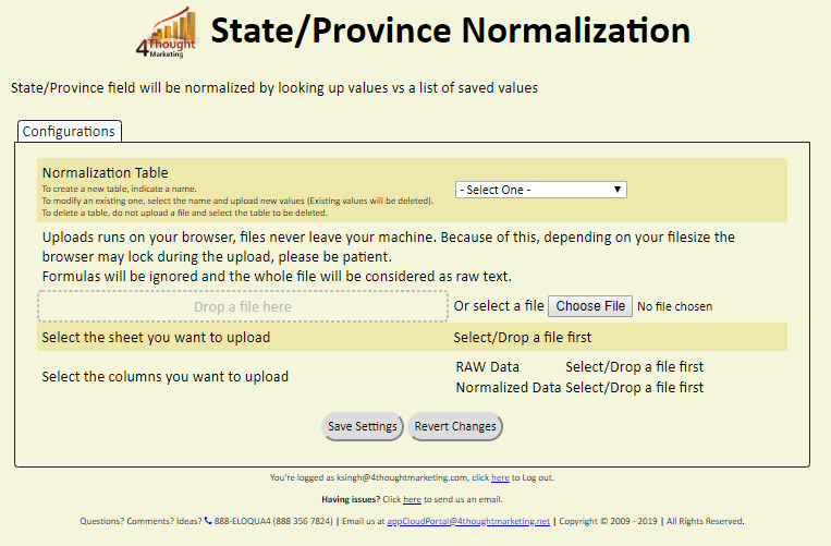 State/Province Normalization Cloud App Documentation 30