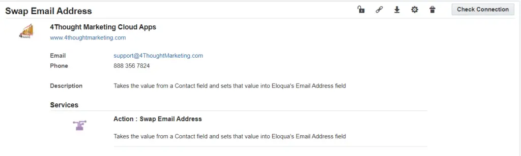 Swap Email Address Cloud App Documentation 12
