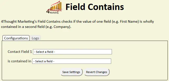 Field Contains Cloud App Documentation 23