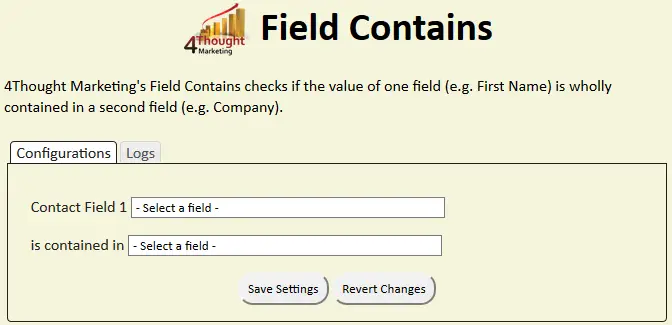 Field Contains Cloud App Documentation 25