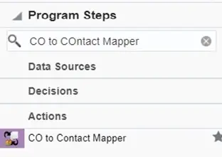 CO to Contact Mapper Cloud App Documentation 19