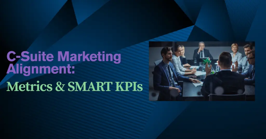 C-Suite marketing alignment, Marketing operations metrics, Executive objectives alignment, Marketing KPIs for executives, SMART marketing objectives