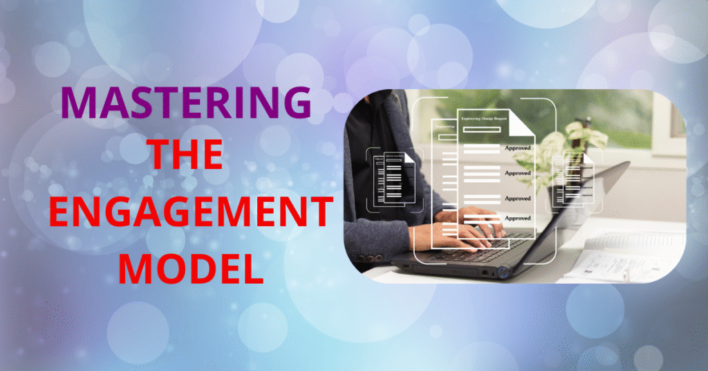 Mastering Project Success: Engagement Model Playbook 9 Engagement Model, Project engagement framework, Needs analysis in projects, RACI roles in projects, Project communication cadence, Project documentation templates, Continuous project improvement, PM onboarding and training,