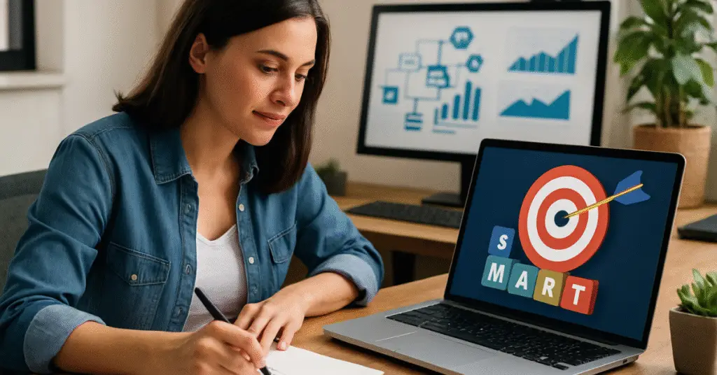 How to Write SMART Goals That Transform Your Marketing Automation Programs 10 SMART goals, marketing automation goals, B2B marketing automation strategy, marketing automation KPIs, SMART goals framework,