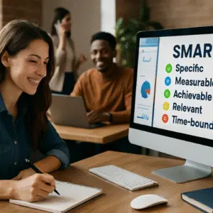 SMART goals, marketing automation goals, B2B marketing automation strategy, marketing automation KPIs, SMART goals framework,