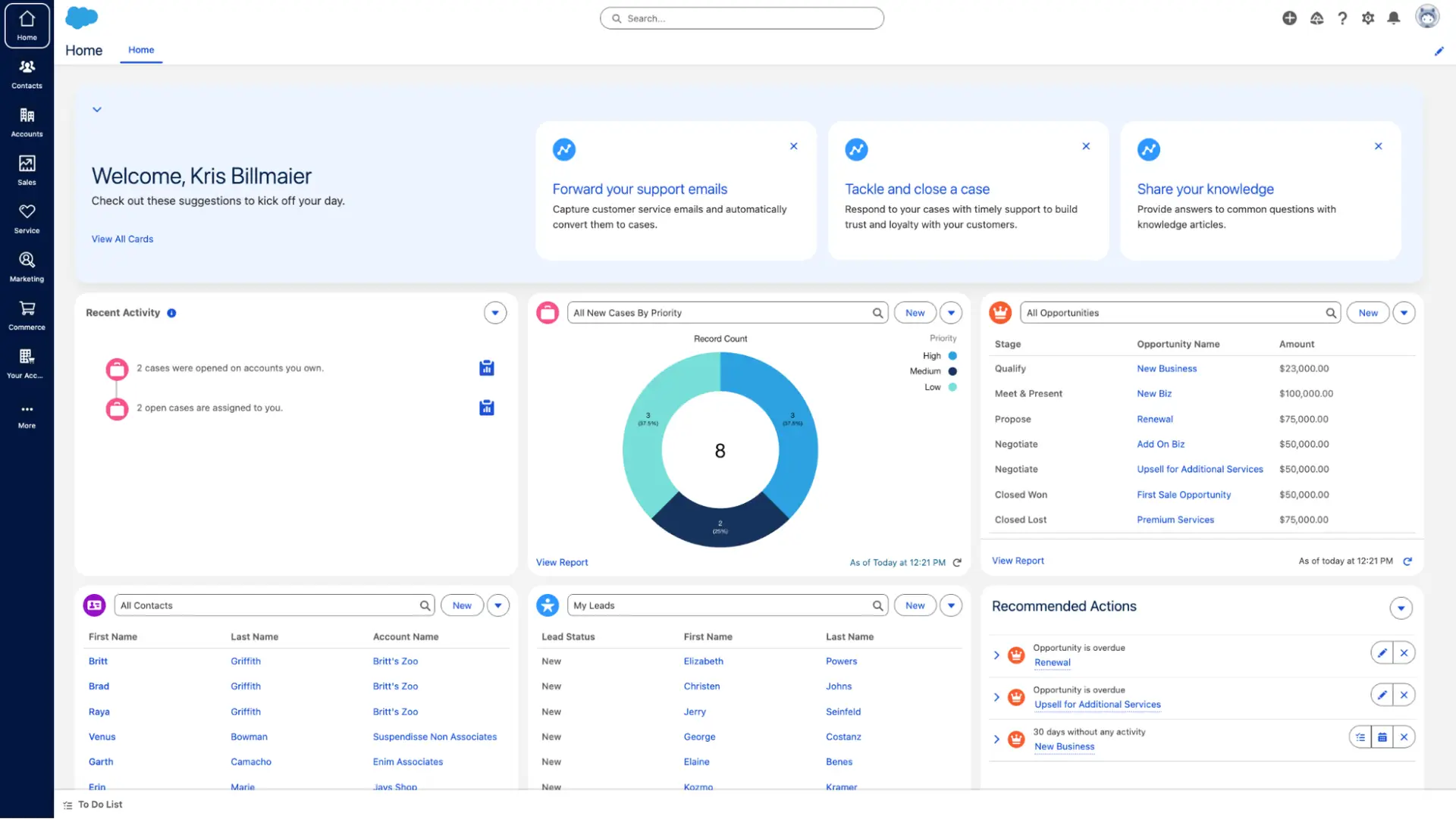 Salesforce 10 Salesforce foundations opening screen
