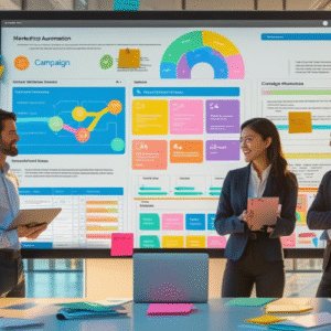 Stakeholder Campaign Walkthrough, Marketing Automation Workflow, Cross‑Team Alignment, Campaign Strategy Visualization,
