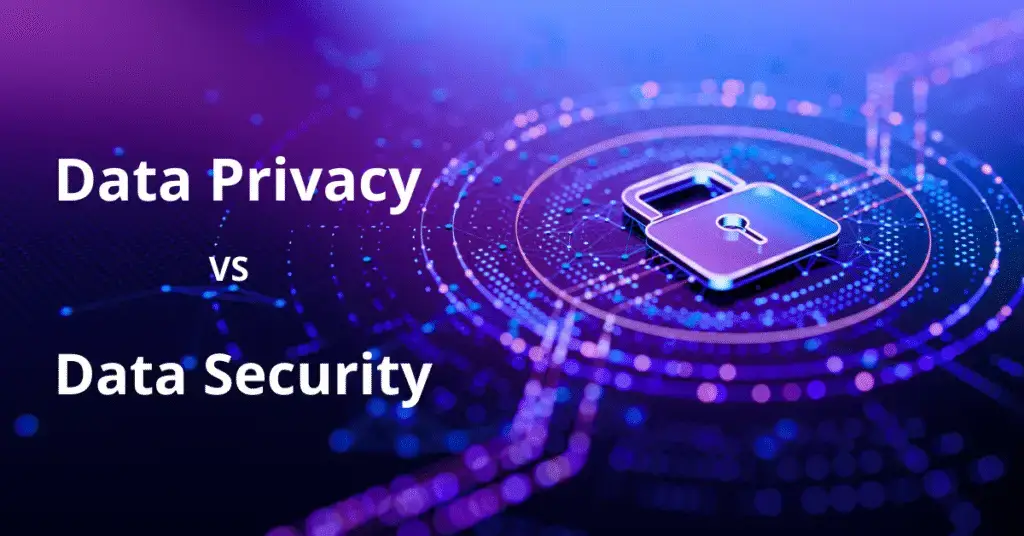 Data privacy vs data security, AI data privacy and security, Zero trust architecture, Security by design, Privacy by design, Data minimization, Data breach prevention, Data governance framework