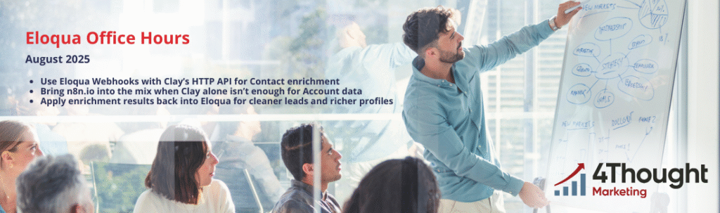 Eloqua Data Enrichment with Clay 25 Eloqua Data Enrichment with Clay