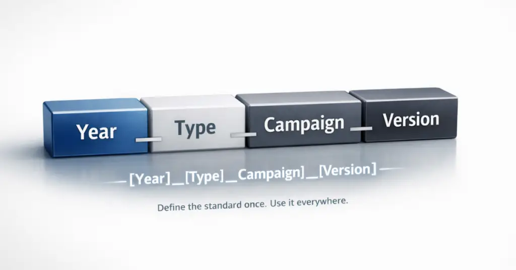 Marketing asset naming conventions, marketing assets, asset lists, naming conventions, 