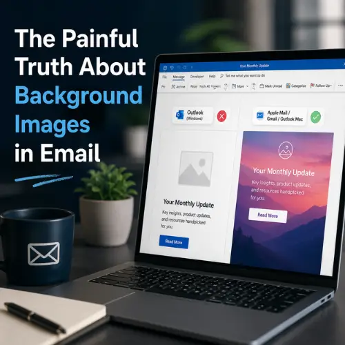 background images in email, gradients in email, email background image Outlook, does Outlook support background images, Gmail background image not showing, VML background image, bulletproof background image, fallback background color email, CSS support in email clients