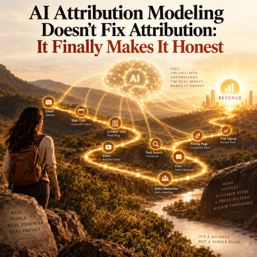 AI attribution modeling, multi-touch attribution, marketing attribution models, customer journey tracking, attribution accuracy, marketing operations analyst, full-path attribution