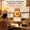 AI marketing operations analyst, marketing ops automation, AI reporting automation, manual marketing reporting, root cause analysis AI, marketing analyst tasks