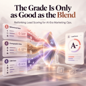 blended lead scoring data, lead grading data quality, AI-era lead scoring