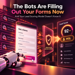 bot form submissions, lead scoring accuracy, MQL quality, fake form fills, bot detection, lead scoring model