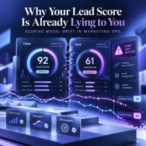 Why Your Lead Score Is Already Deceiving to You 10 scoring model drift, lead score accuracy, scoring model decay