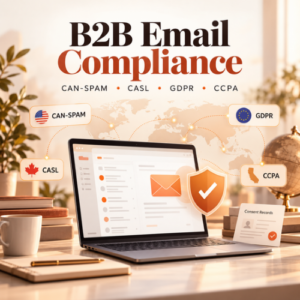 B2B Email Compliance: What CAN-SPAM, CASL, GDPR and CCPA Require From Marketers 9 b2b email compliance, email marketing compliance, email marketing laws, email consent requirements, unsubscribe requirements, email opt-out requirements