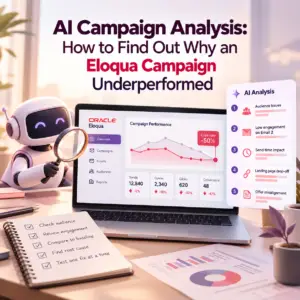 ai campaign analysis, eloqua campaign performance, why a campaign underperformed, eloqua campaign reporting, ai root cause analysis for campaigns, ai campaign analysis eloqua