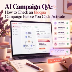 ai campaign qa, eloqua campaign testing, pre-launch campaign review, catch campaign errors before launch, ai email qa, eloqua email testing